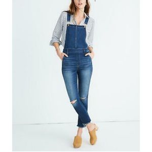 Madewell high rise roadtripper overalls